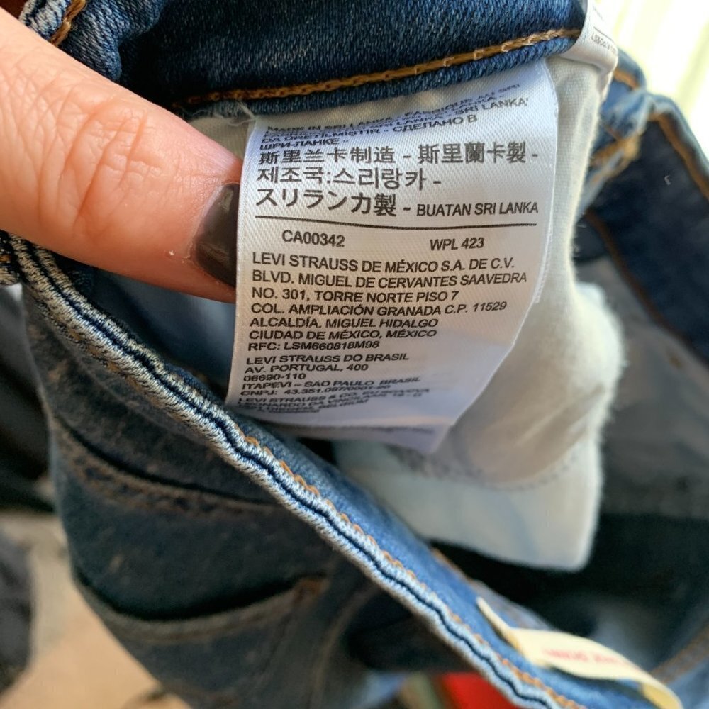 Levi's High-Rise Skinny Jeans Bleach Splatter Size 27 - Picture 8 of 10